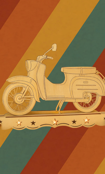 Ostalgie Schwippbogen Ostmoped