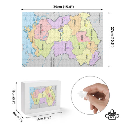 DDR Landkarte Puzzle