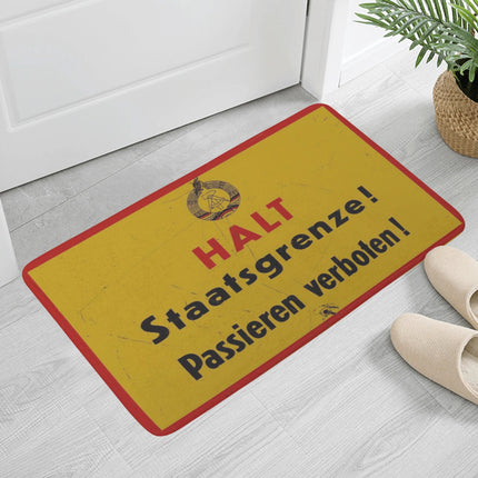 Fußmatte Halt Staatsgrenze (Groß)