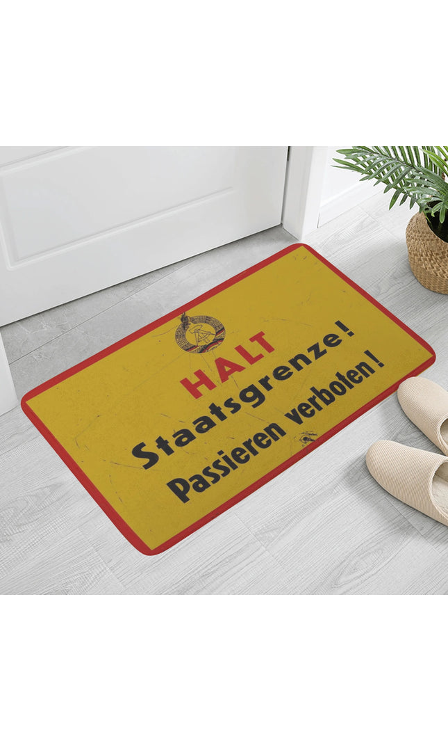 Fußmatte Halt Staatsgrenze (Groß)