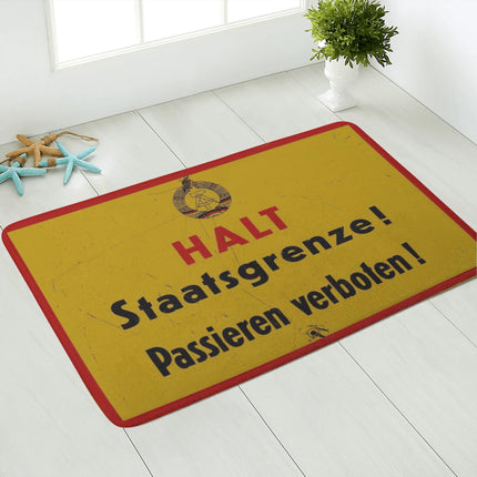 Fußmatte Halt Staatsgrenze (Groß)