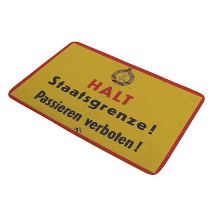 Fußmatte Halt Staatsgrenze (Groß)