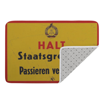 Fußmatte Halt Staatsgrenze (Groß)