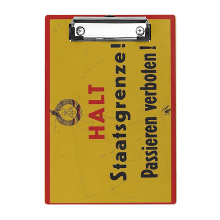 Klemmbrett Staatsgrenze