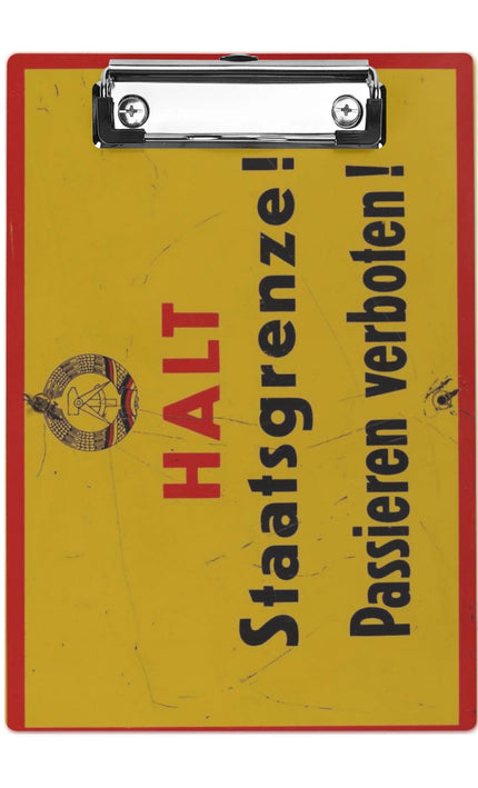 Klemmbrett Staatsgrenze