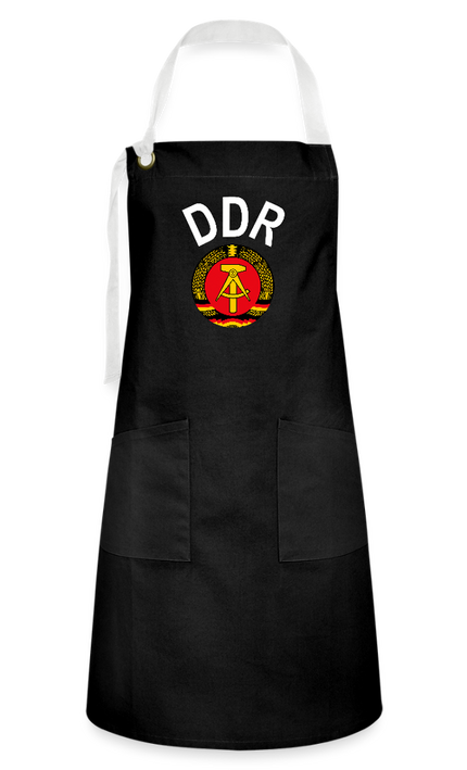 Kontrastschürze - Schwarz/Weiß