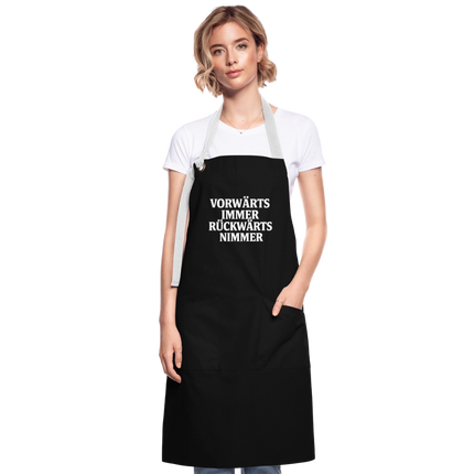 Kontrastschürze - Schwarz/Weiß