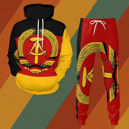 DDR Trainingsanzug komplett Flaggen Design 