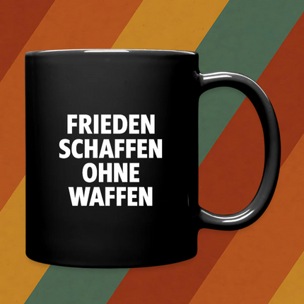 Kaffeebecher Frieden schaffen