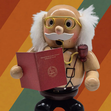 Erich Honecker Räuchermann aus Buchenholz