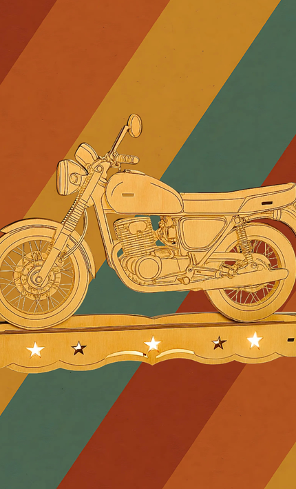 Ostalgie Schwibbogen MZ ETZ 250