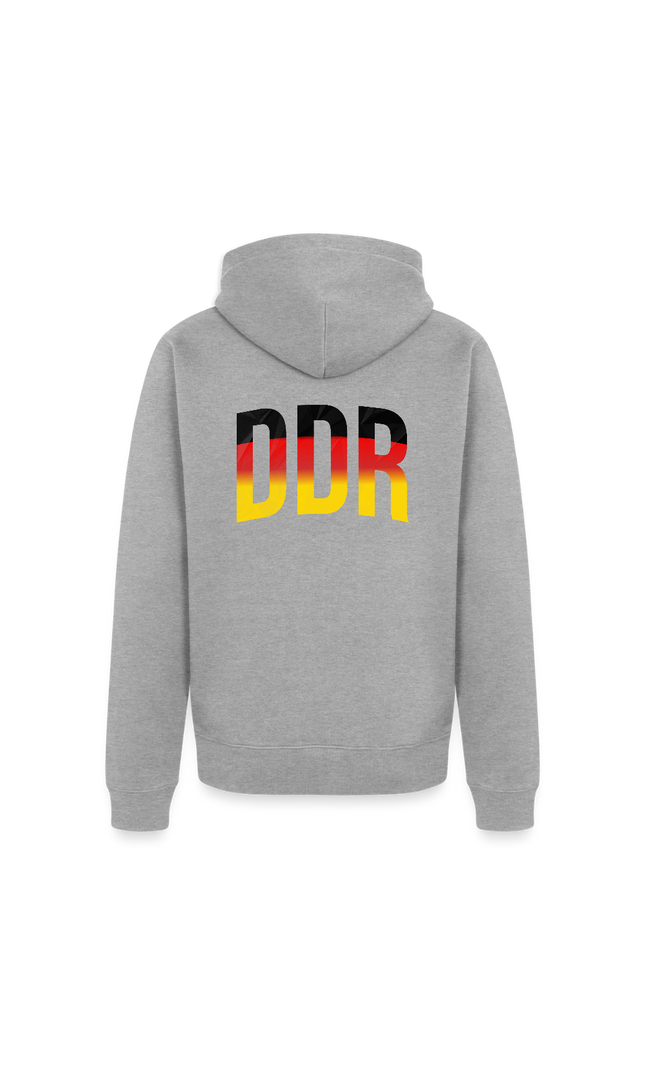 DDR KULT Kapuzenjacke - Grau meliert