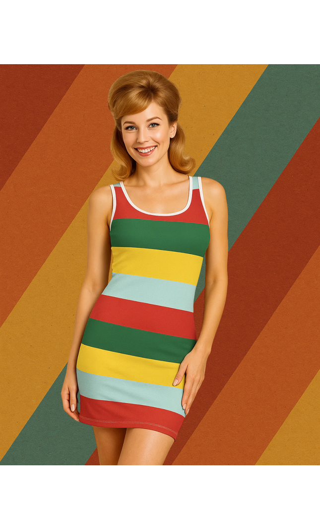 Minikleid Streifenlook