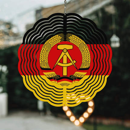 Windspiel Weihnachtsbaum aus Aluminium