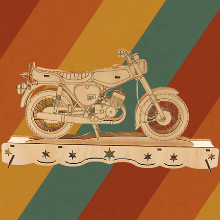 Ostalgie Schwibbogen Ostmoped