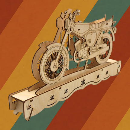 Ostalgie Schwibbogen Ostmoped