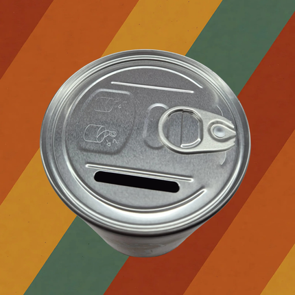 Genossenkasse Spardose im DDR Design aus Metall