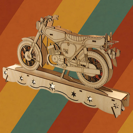 Ostalgie Schwibbogen Ostmoped