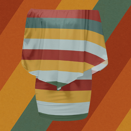 Kleid Retro Streifen