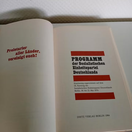 Programm der SED – Dietz Verlag Berlin 1984