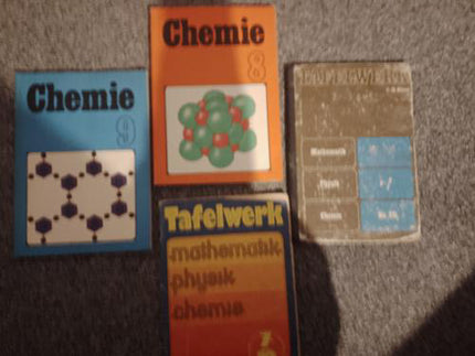 Chemie & Tafelwerk – DDR-Schulbuchsammlung (4 Bände)