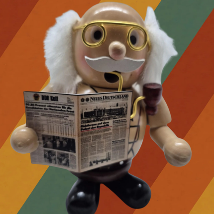 Erich Honecker Räuchermann aus Buchenholz