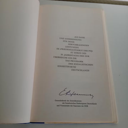 Programm der SED – Dietz Verlag Berlin 1984