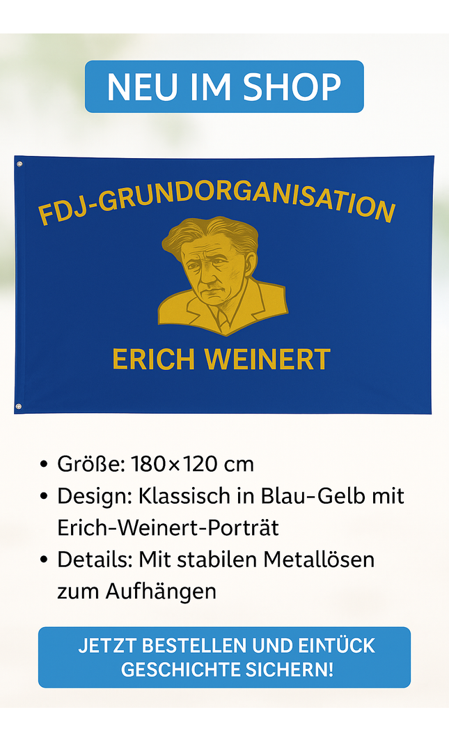 Flagge FDJ Erich Weinert