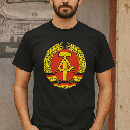 T-Shirt Staatswappen Schwarz