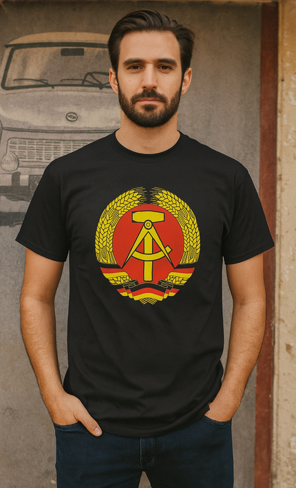 T-Shirt Staatswappen Schwarz