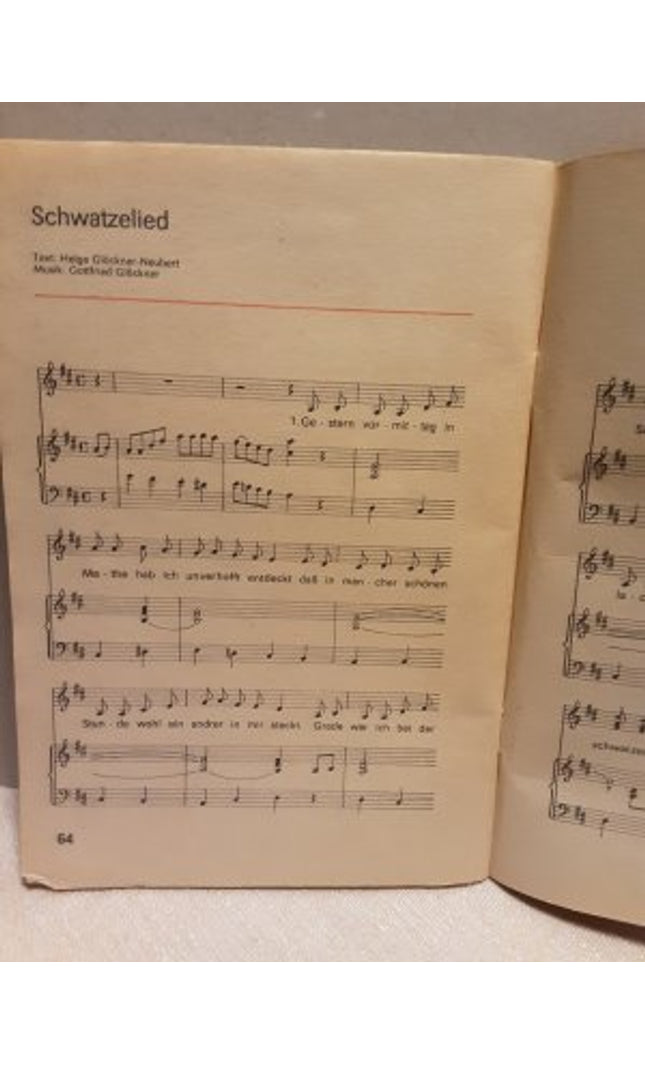 Pionierliederheft – Originalausgabe von 1988