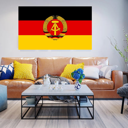 Flagge DDR (Staatswappen)