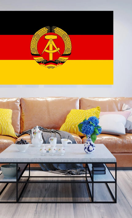 Flagge DDR (Staatswappen)