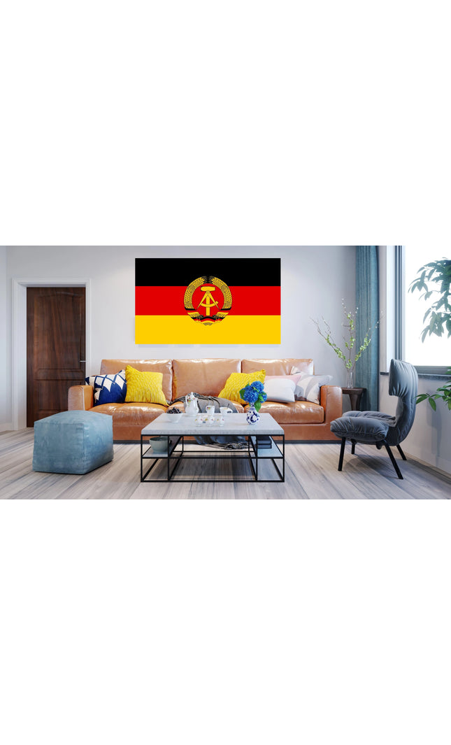 Flagge DDR (Staatswappen)