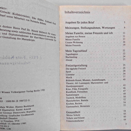 Briefe an Freunde – Arbeitsmittel für den russischsprachigen Schülerbriefwechsel