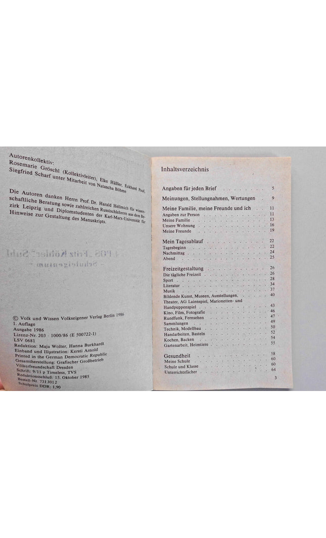 Briefe an Freunde – Arbeitsmittel für den russischsprachigen Schülerbriefwechsel