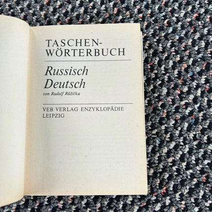 Russisch–Deutsch Taschenwörterbuch – VEB Verlag Enzyklopädie Leipzig
